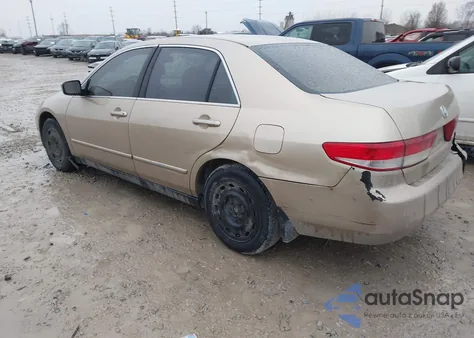 2003 Honda Accord 2.4 Lx из США, поврежденный, VIN 1HGCM56413A139336